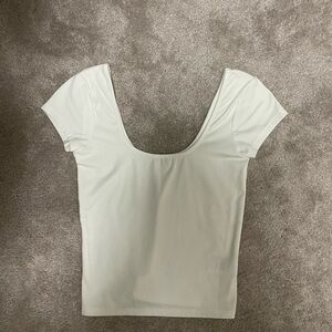 Cotton On White Scoop Neck Crop Top